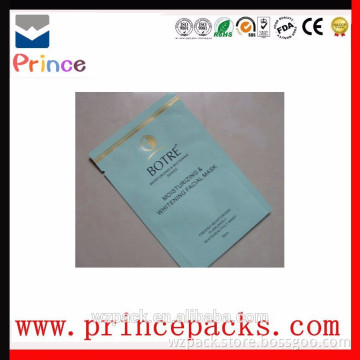 Custom print three sides seal facial mask bag for mask or eye mask packaging